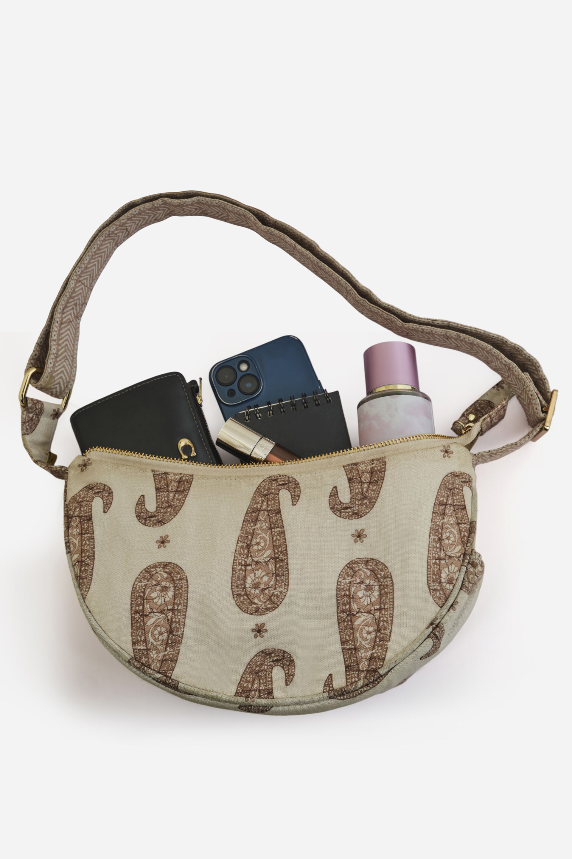 Cream Cloth Carry Bags, , image 6